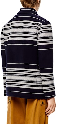 로에베 스트라이프 울 캐시미어 루즈 니트 스웨터 블루 H526330XAL-5110 Purchase 로에베 스트라이프 울 캐시미어 루즈 니트 스웨터 블루 H526330XAL-5110