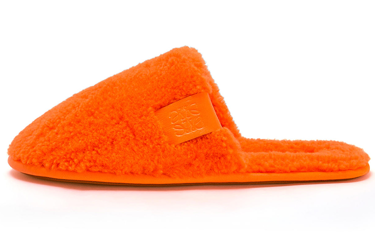 LOEWE Suede Flat 'Orange'