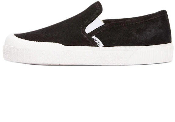 LOEWE Terra Vulca Black Suede Slip-On Casual Shoes for Men. M616282X41-1100 Buy LOEWE Terra Vulca Black Suede Slip-On Casual Shoes for Men. M616282X41-1100