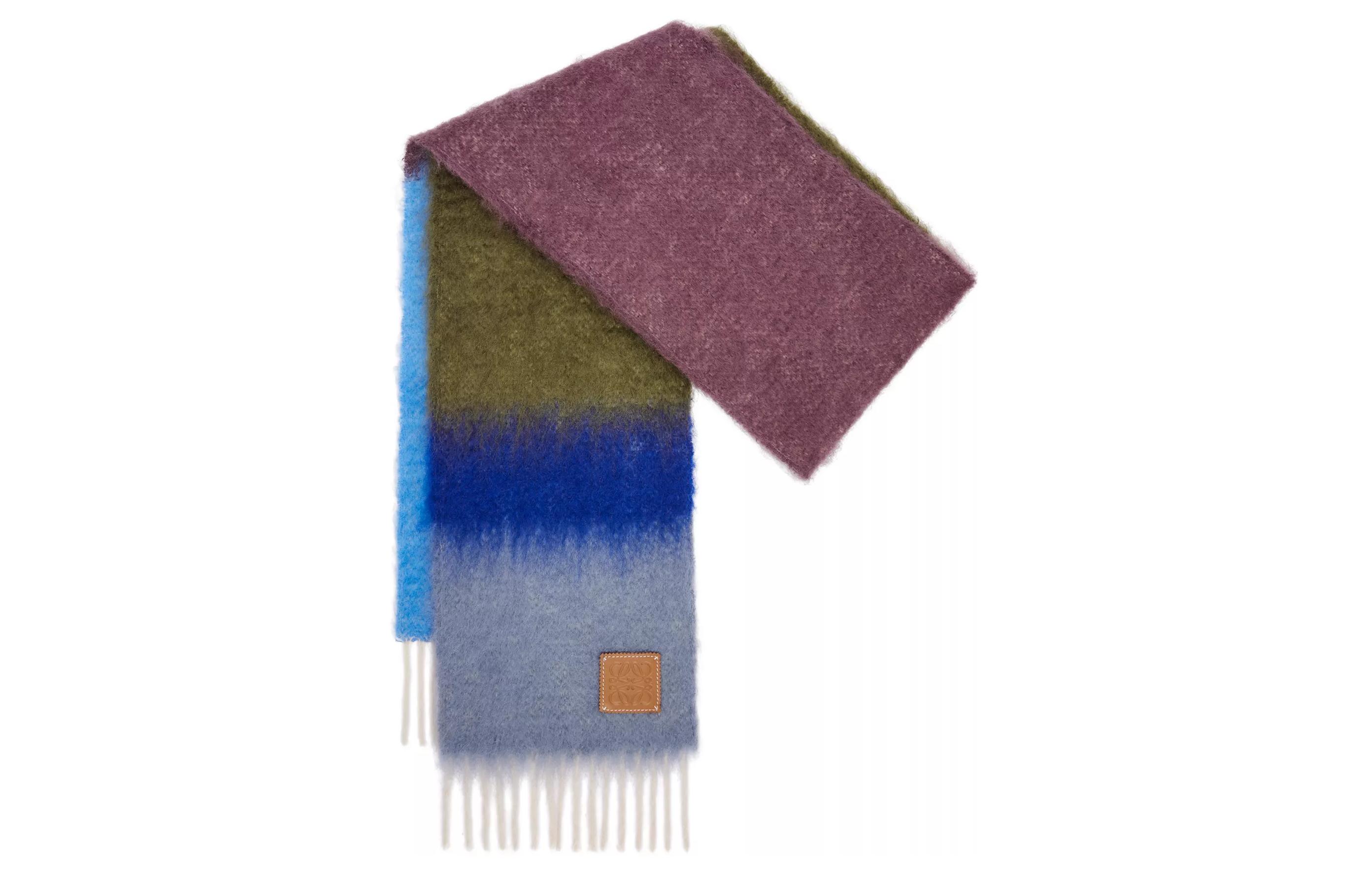 Order LOEWE Warm Stylish Knit Scarf for Men - Multicolor F606257XAG-4100