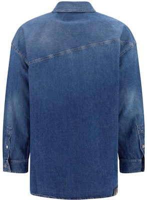 LOEWE 水洗牛仔藍色長袖襯衫 FW22 休閒上衣 H526Y05X17-5380 Lookbook LOEWE 水洗牛仔藍色長袖襯衫 FW22 休閒上衣 H526Y05X17-5380