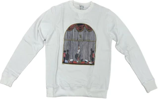 LOEWE White Cartoon Print Crewneck Long-Sleeve Sweatshirt S6199462CR-2100 LOEWE White Cartoon Print Crewneck Long-Sleeve Sweatshirt S6199462CR-2100