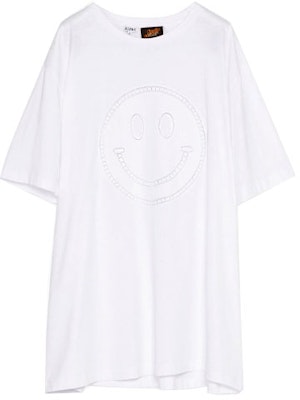 LOEWE 白色男女刺繡笑臉短袖T恤 S616341X20-2100 Order LOEWE 白色男女刺繡笑臉短袖T恤 S616341X20-2100