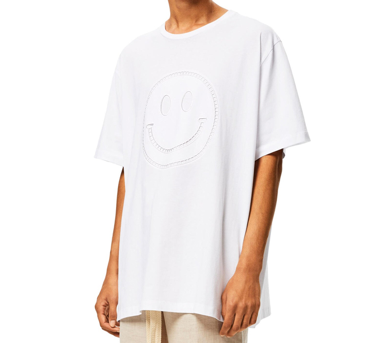 Details for LOEWE 白色男女刺繡笑臉短袖T恤 S616341X20-2100