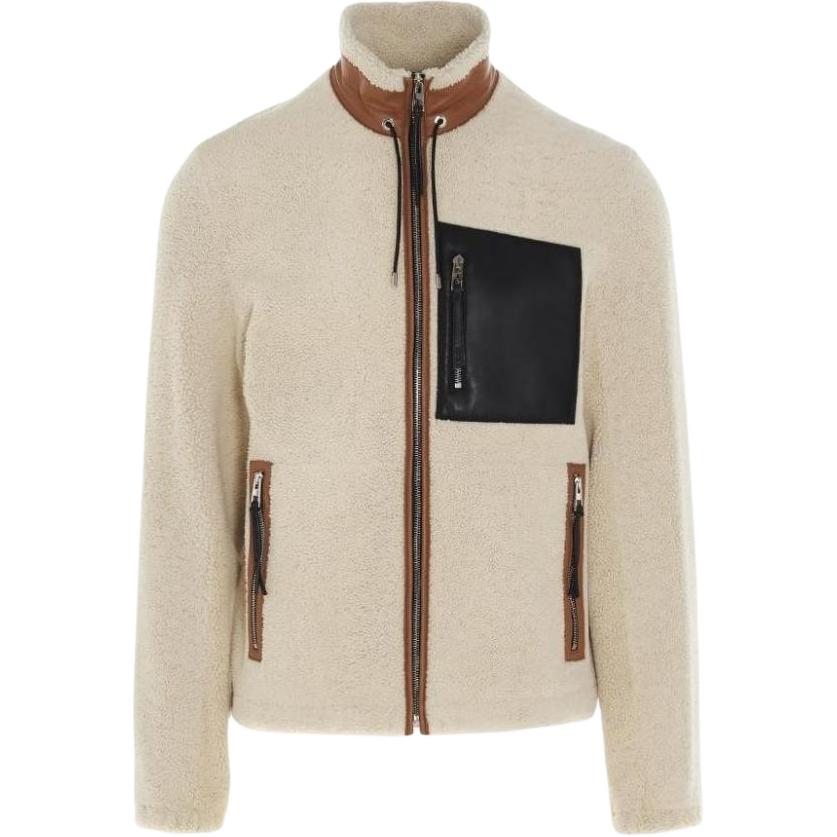 LOEWE White Zip-Up Stand Collar Jacket H526Y19L111895