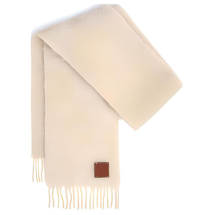 LOEWE Wool Mohair Fringed Scarf Unisex Furry Warm Shawl F655254X01-2100