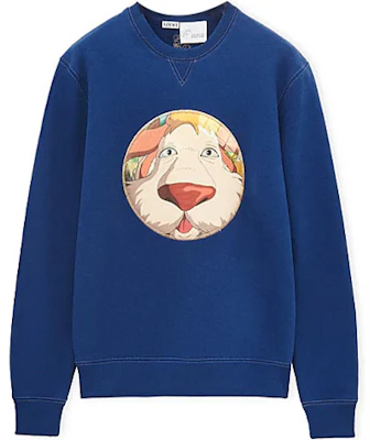 LOEWE x 霍爾的移動城堡聯名系列 SS23 卡通動物藍色衛衣 男女通用 SB44Y24X02-5380 Buy LOEWE x 霍爾的移動城堡聯名系列 SS23 卡通動物藍色衛衣 男女通用 SB44Y24X02-5380