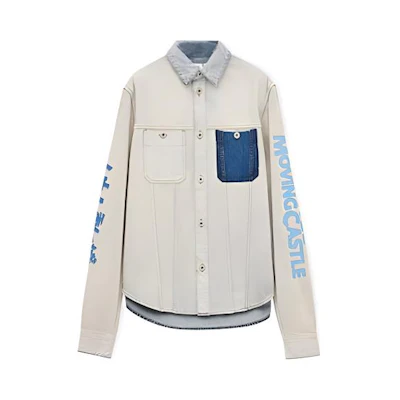 LOEWE Howl's Moving Castle Letter Print Jacket SS23 Unisex Indigo HB44Y13X01-5380