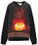 Order LOEWE x Howl's Moving Castle SS23 Black Flame Print Unisex Sweatshirt. SB44Y25X05-1489