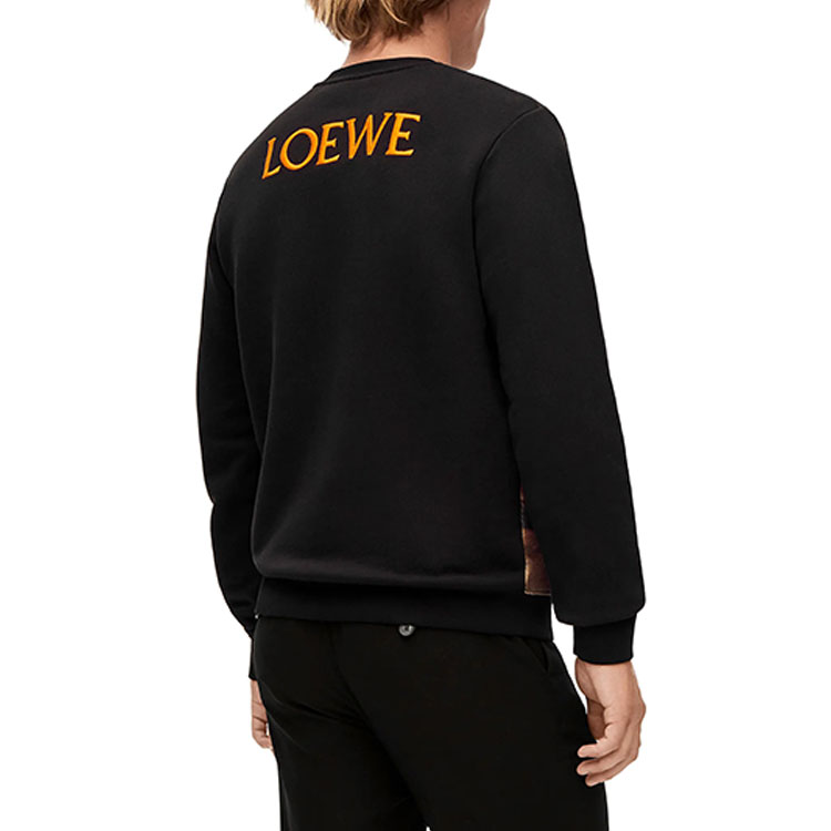 Purchase LOEWE x Howl''s Moving Castle SS23 Baju Hitam Cetakan Api Unisex. SB44Y25X05-1489