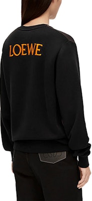 LOEWE x Howl's Moving Castle SS23 Black Flame Print Unisex Sweatshirt. SB44Y25X05-1489 Cheap LOEWE x Howl's Moving Castle SS23 Black Flame Print Unisex Sweatshirt. SB44Y25X05-1489