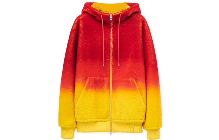 LOEWE Howl's Moving Castle SS23 Calcifer Gradient Hooded Jacket Red/Yellow Unisex S855Y19L03-9990