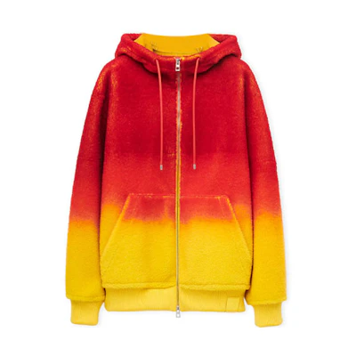 LOEWE Howl's Moving Castle SS23 Calcifer Gradient Hooded Jacket Red/Yellow Unisex S855Y19L03-9990