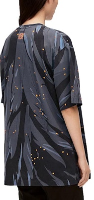 LOEWE x Howl's Moving Castle SS23 Navy Cotton Cartoon Print Unisex T-Shirt. SB44Y22X16-5110 Cheap LOEWE x Howl's Moving Castle SS23 Navy Cotton Cartoon Print Unisex T-Shirt. SB44Y22X16-5110