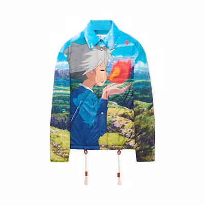LOEWE Howl's Moving Castle SS23 Printed Button-Up Jacket Unisex Multicolor SB44Y03W02-9990