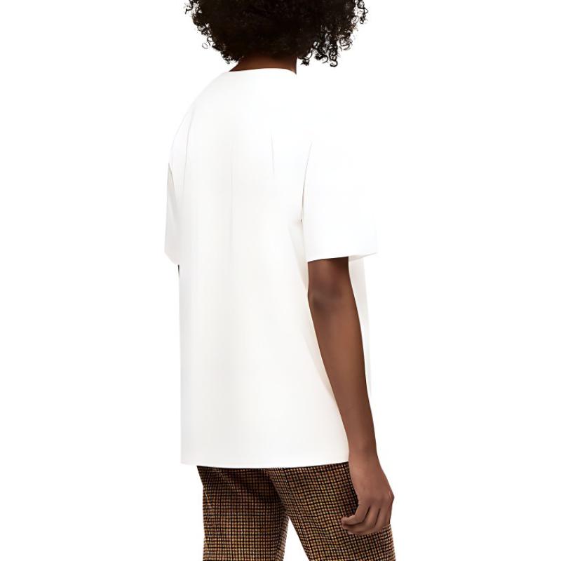 LOEWE Howl's Moving Castle SS23 Unisex White T-Shirt with Animal Cartoon Logo Print SB44Y22X15-2100 圖 6