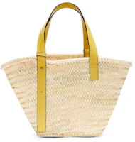 Order Bolso Cesta LOEWE x Howl's en Palma y Cuero de Ternera Amarillo.