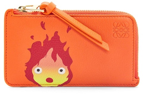 loewe-x-howls-calcifer-coin-cardholder-in-classic-calfskin-orange