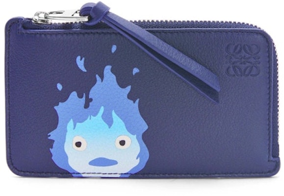 LOEWE x Howls Calcifer Coin Cardholder In Classic Calfskin Marine Buy LOEWE x Howls Calcifer Coin Cardholder In Classic Calfskin Marine