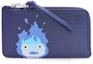 Buy LOEWE x Howls Calcifer Coin Cardholder In Classic Calfskin Marine