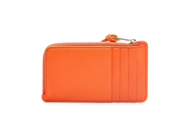 Order LOEWE x 霍爾的移動城堡 卡西法經典小牛皮橙色卡片夾