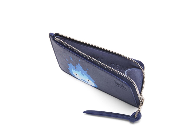 Lookbook LOEWE x Howls Monedero Calcifer en Piel Clásica Azul Marino