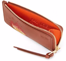 Lookbook LOEWE x Howls Calcifer Coin Cardholder In Classic Calfskin Rust
