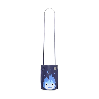 LOEWE x Howls Calcifer Dice Pocket In Classic Calfskin Marine