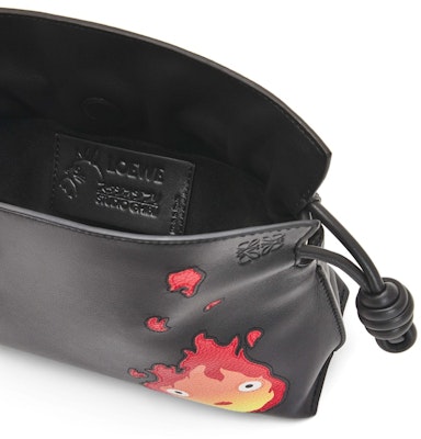 LOEWE x Howls Calcifer Mini Flamenco Clutch In Nappa Calfskin Black Lookbook LOEWE x Howls Calcifer Mini Flamenco Clutch In Nappa Calfskin Black