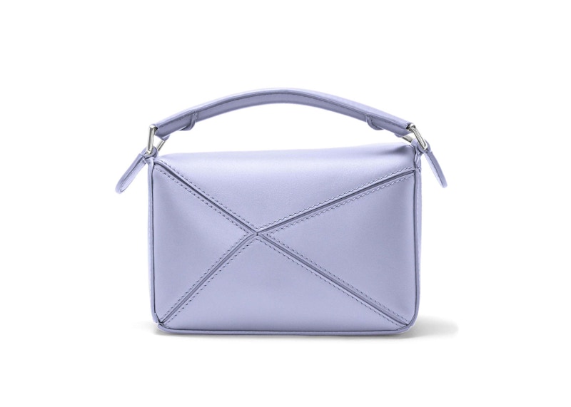 Order LOEWE x 哈爾移動城堡Calcifer迷你Puzzle藍莓小牛皮手袋