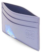 Lookbook LOEWE x Howls Calcifer Tempat Kartu Kulit Sapi Biru Blueberry