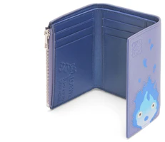 Lookbook LOEWE x Howls Calcifer Dompet Kecil Kulit Sapi Biru Blueberry