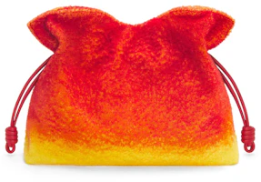 Order LOEWE x Howls Calcifer XL Flamenco Clutch In Shearling Red
