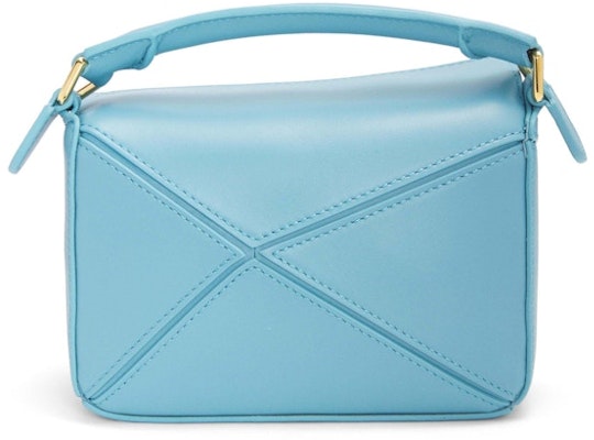 LOEWE x Howls Heen Mini Puzzle Bag In Satin Calfskin Light Blue Order LOEWE x Howls Heen Mini Puzzle Bag In Satin Calfskin Light Blue