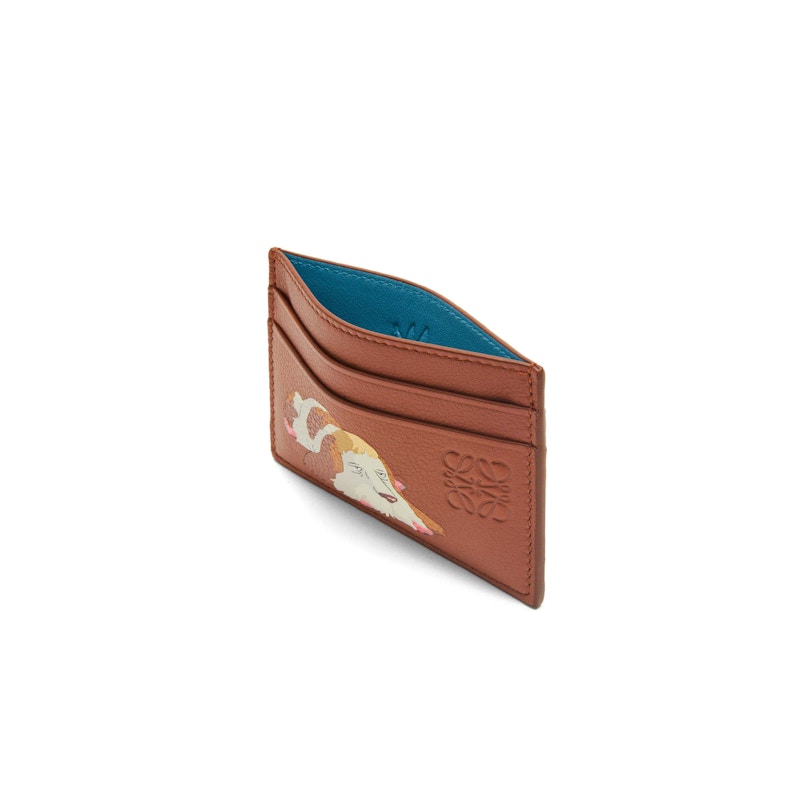 Order LOEWE x El Castillo Ambulante Tarjetero Piel de Ternera Óxido