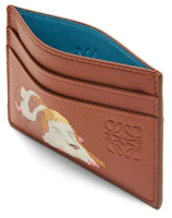Order LOEWE x Howls Heen Pemegang Kad Kulit Anak Lembu Klasik Karat