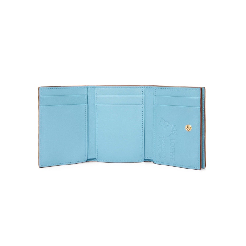 Order LOEWE x 霍尔德城堡稻草人三折钱包经典小牛皮锈色