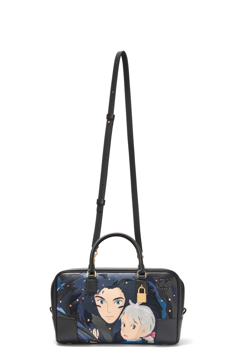 LOEWE x Howls Howl Amazona 28 Bag In Nappa Calfskin Black