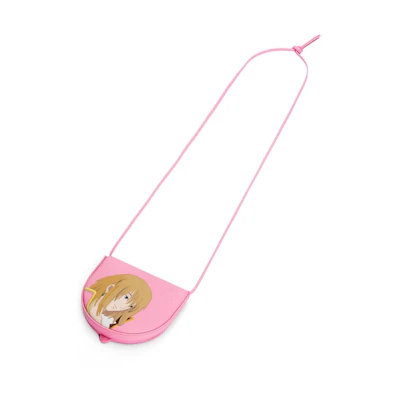 LOEWE x Howls Howl Small Heel Pouch In Classic Calfskin Cotton Candy
