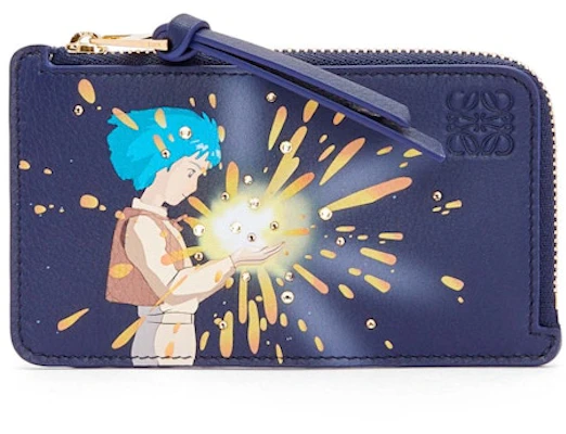 LOEWE x Howls Tempat Kartu Ajaib Kulit Sapi Klasik dan Kristal Biru Langit Buy LOEWE x Howls Tempat Kartu Ajaib Kulit Sapi Klasik dan Kristal Biru Langit