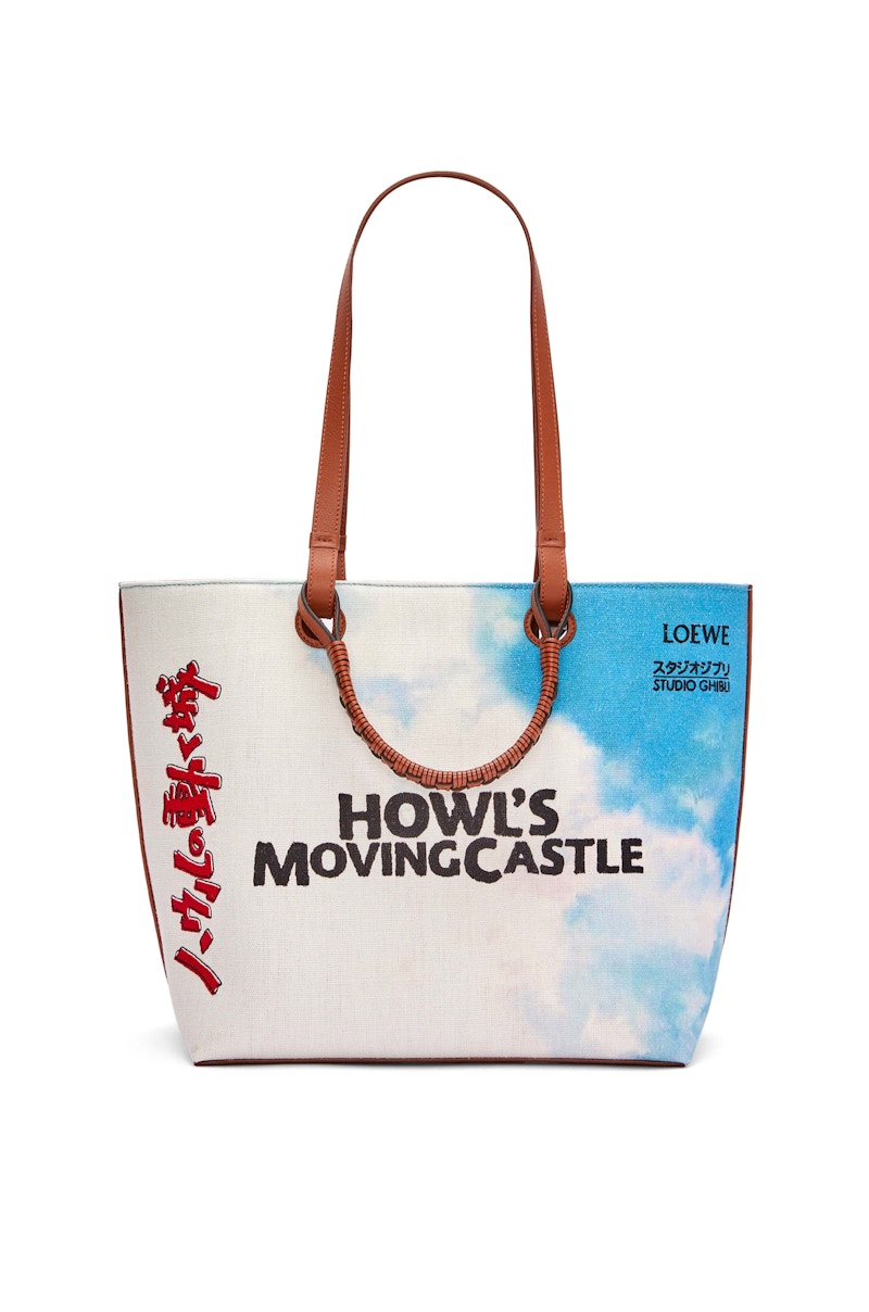 Order Bolso Tote LOEWE x El Castillo Ambulante Anagrama en Lona y Piel Multicolor