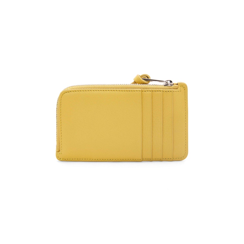 LOEWE x Howls Turnip Head Coin Cardholder In Classic Calfskin Dark Yellow 圖 2