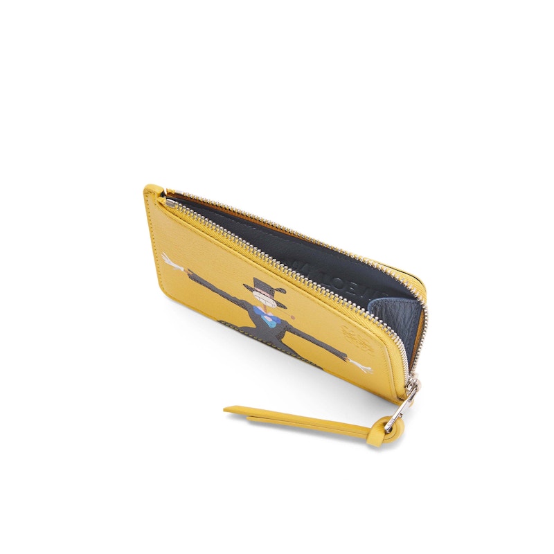 LOEWE x Howls Turnip Head Coin Cardholder In Classic Calfskin Dark Yellow 圖 3