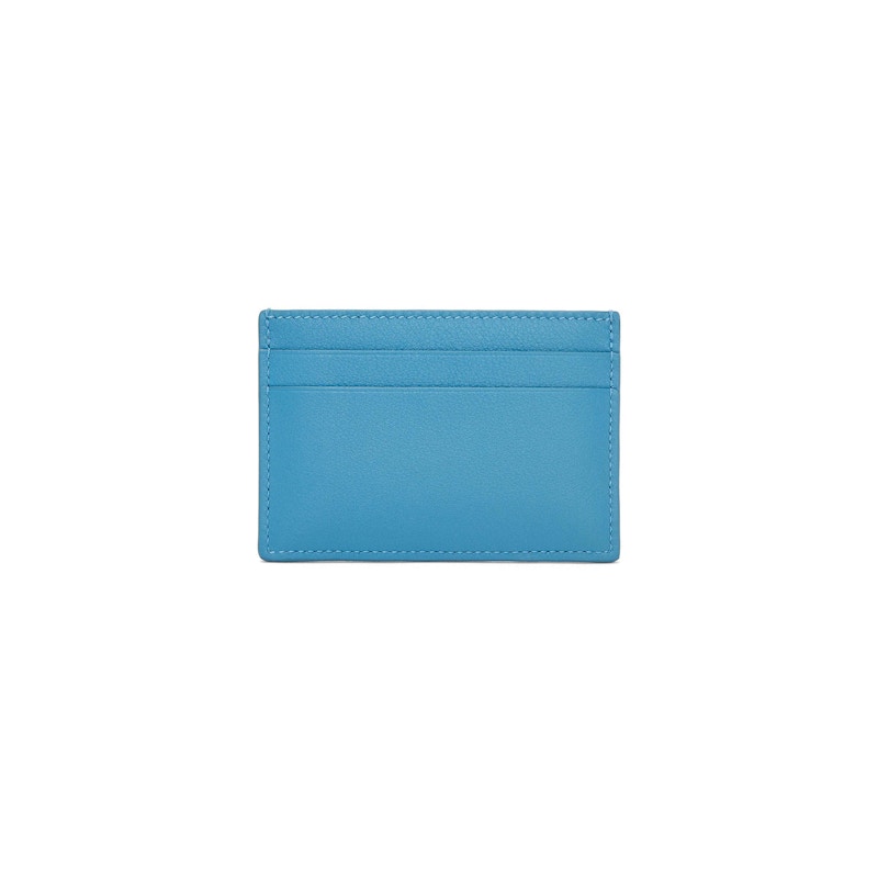LOEWE x Howls Turnip Head Plain Cardholder In Classic Calfskin Sea Blue 圖 2