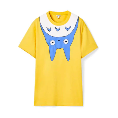 LOEWE My Neighbor Totoro SS21 Unisex Yellow Graphic Tee S848Y2-2X03