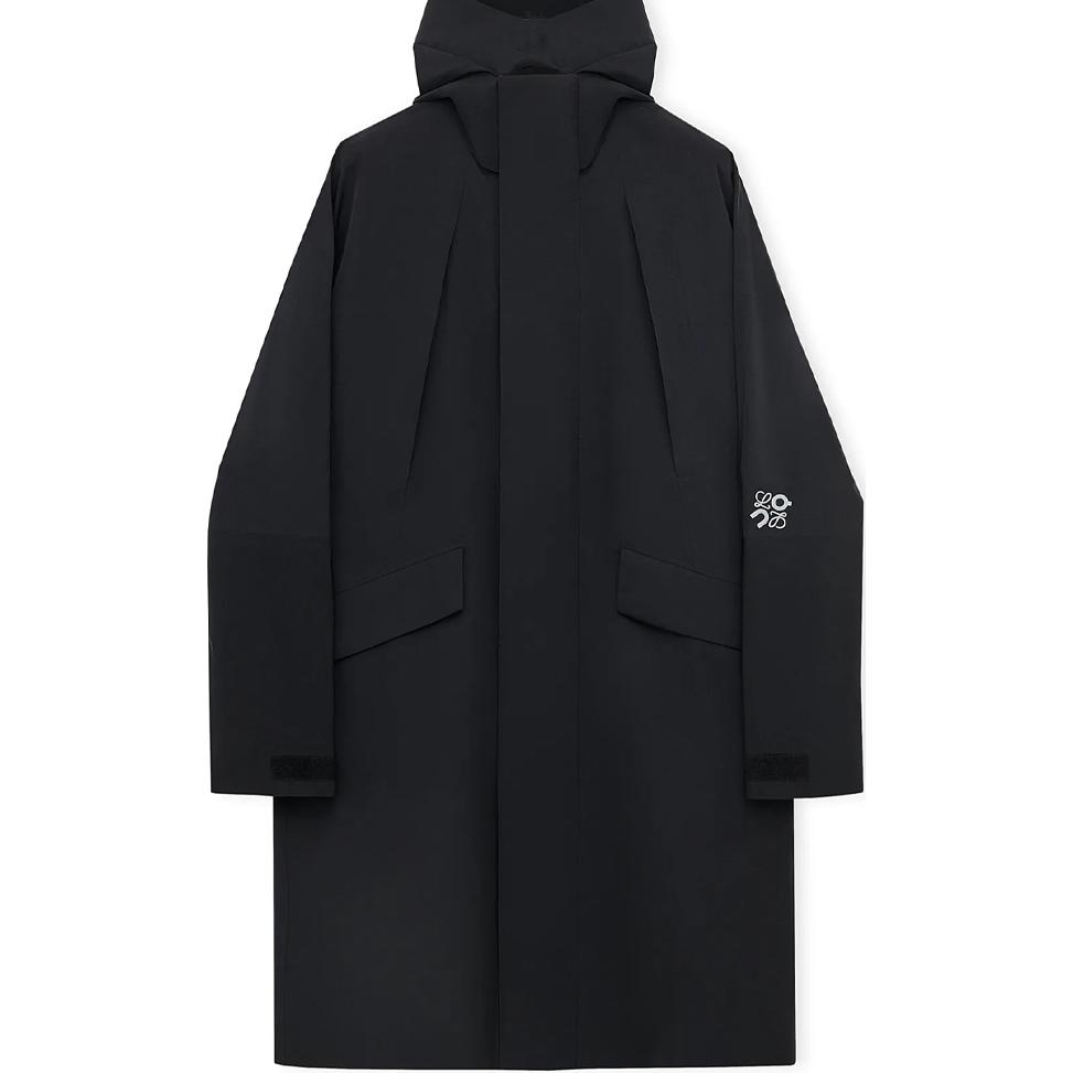 LOEWE On SS24 Black Zip-Up Jacket Unisex Long Sleeve H929Y02W20-1100