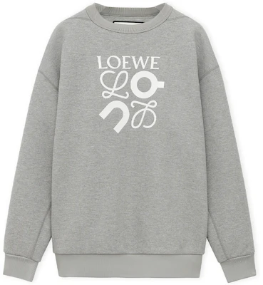 LOEWE x On 2024春夏字母印花寬鬆版灰色中性圓領長袖上衣 H929Y24J01-1440 Buy LOEWE x On 2024春夏字母印花寬鬆版灰色中性圓領長袖上衣 H929Y24J01-1440