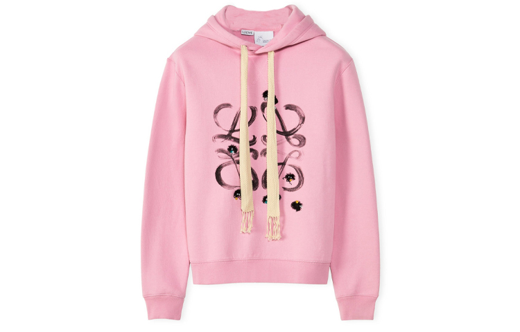 LOEWE Spirited Away SS22 Pink Soot Sprite Logo Hoodie () H848Y25X07-6946