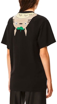 LOEWE x Totoro Collab Totoro Print Unisex Black T-Shirt S848Y22X01-1100 Cheap LOEWE x Totoro Collab Totoro Print Unisex Black T-Shirt S848Y22X01-1100