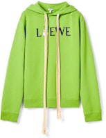 LOEWE x Totoro SS21 Collab Letter Print Hoodie Unisex Green S848Y25X02-4094 LOEWE x Totoro SS21 Collab Letter Print Hoodie Unisex Green S848Y25X02-4094